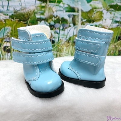 SHU073BLE Yo-SD 1/6 bjd Doll Shoes Double Strap Boots Blue SHU073BLE Yo-SD 1/6 bjd Doll Shoes Double Strap Boots Blue